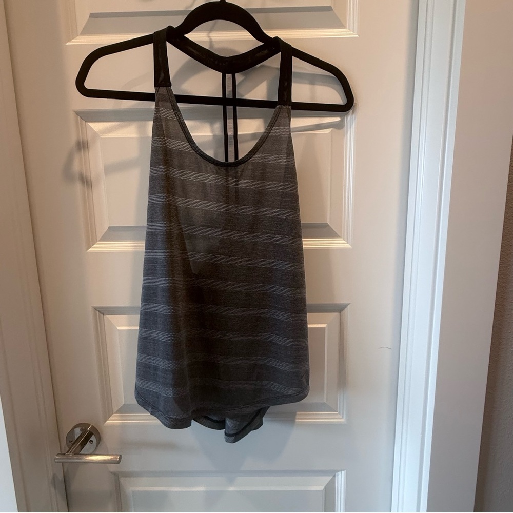 Gray/Black Nike Women's Tank Top - Dry Fit - Size Small